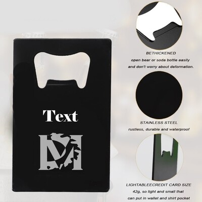 Engraved Credit Card Bottle Opener