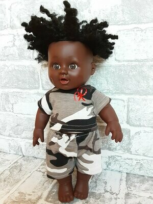 Black Dolls  Afro doll dreads Reuben 12inch baby doll 