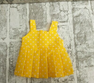 yellow polka dot dress