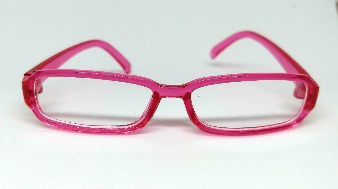 Raspberry Red Rectangle Glasses