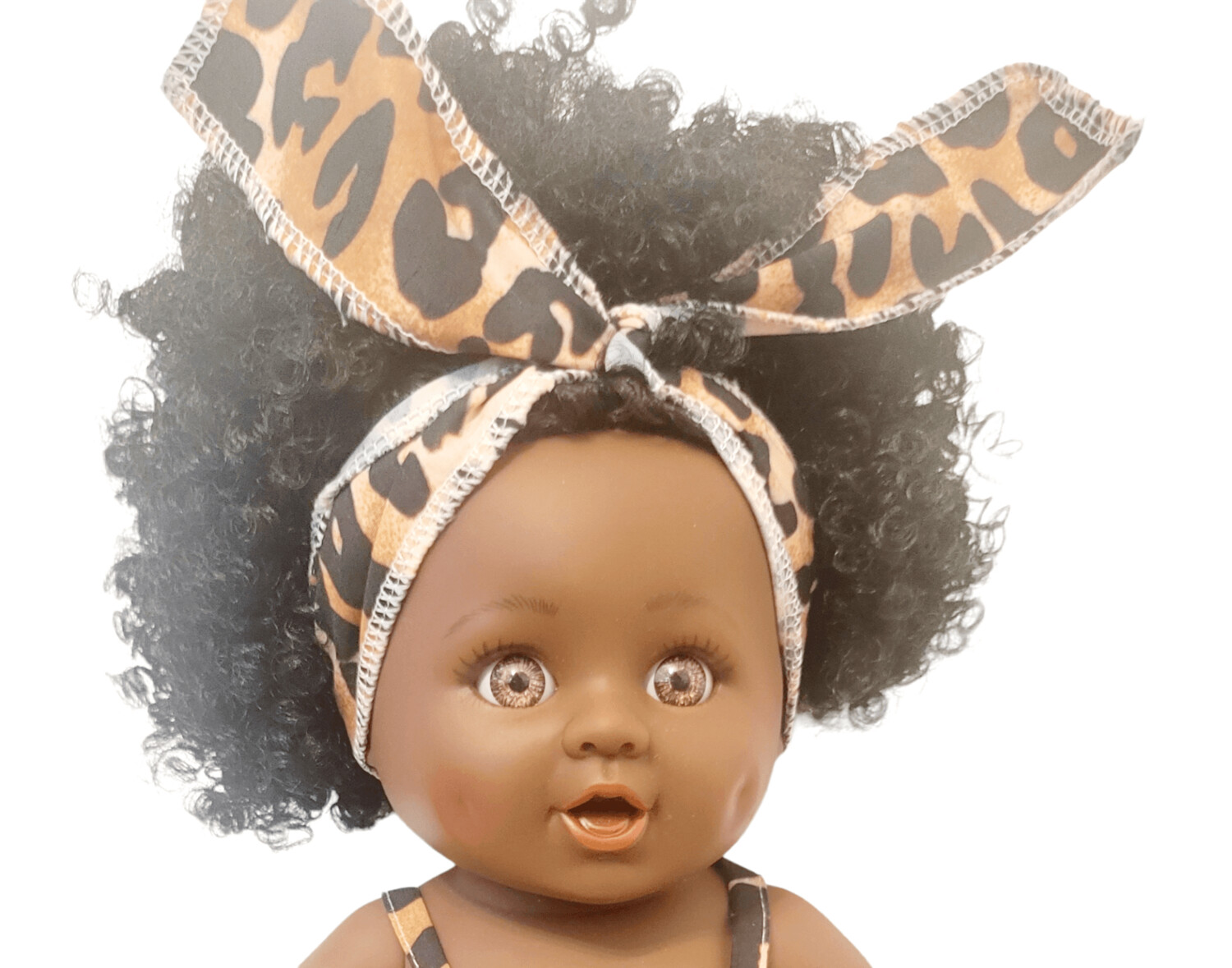 Leopard print baby clearance doll