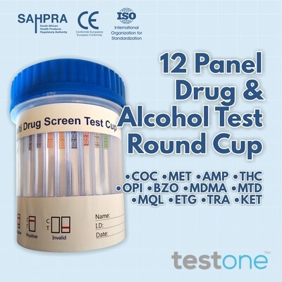12 Panel Drug and  Alcohol ETG Test Round Cup