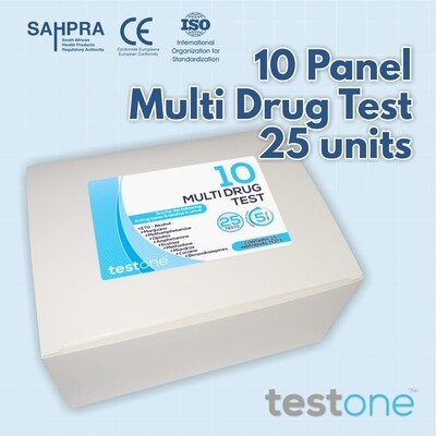 10 Panel Drug &amp; Alcohol Multi Test ( Box of 25 )