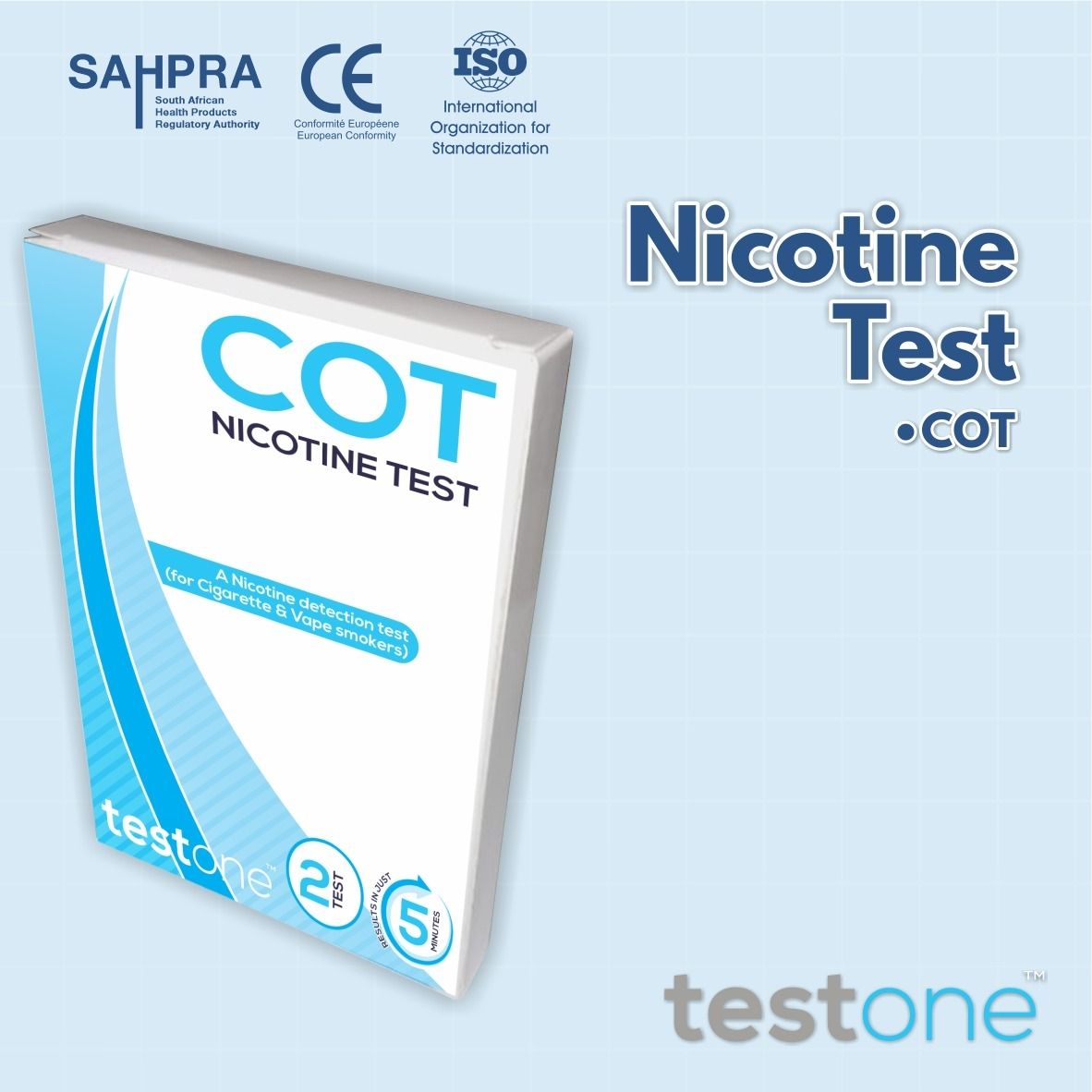 Nicotine &amp; Vape Test ** Box with 2 Tests **