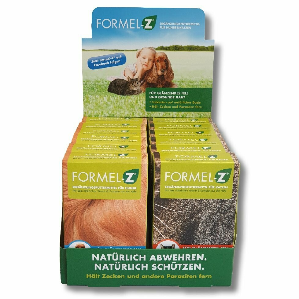 Formel-Z Thekendisplay mit 12 Packungen