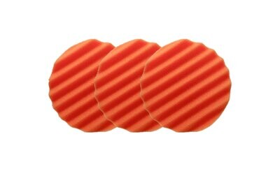 3 Tamponi ondulati dura densità per vernici dure ceramicate o datate (Per platorello mm 150)