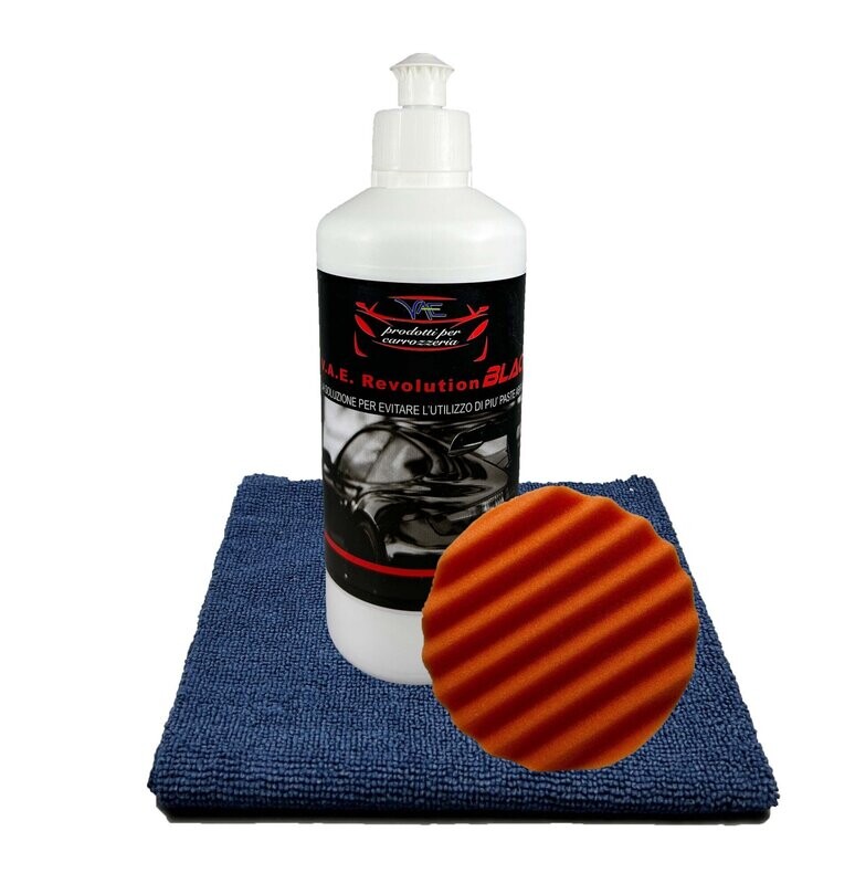 VaeRevolution Black 500 gr con tampone ad onde arancio (PLATORELLO 150 MM)