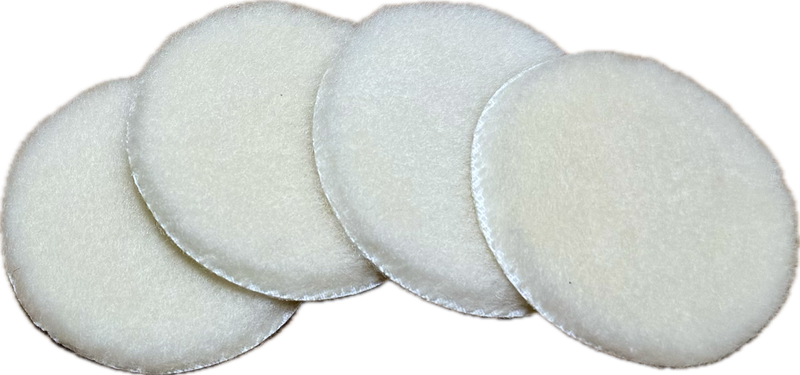 4 Cuffie velcrate in lana pelo raso per lucidatura 
50 mm
(consegna prevista 2/5 giorni lavorativi)