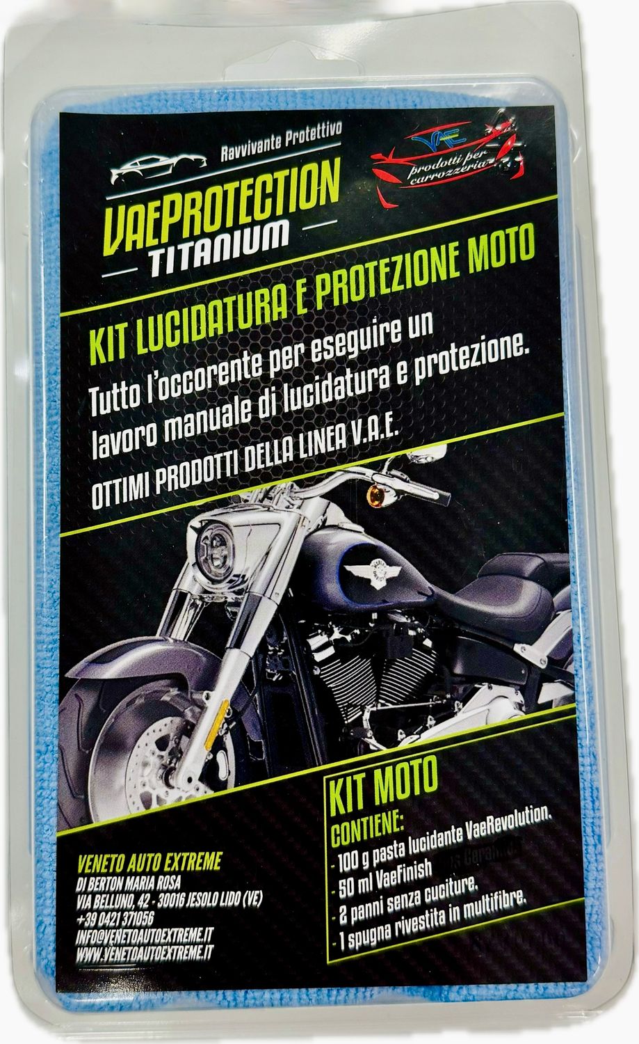 Kit lucidatura e protezione moto