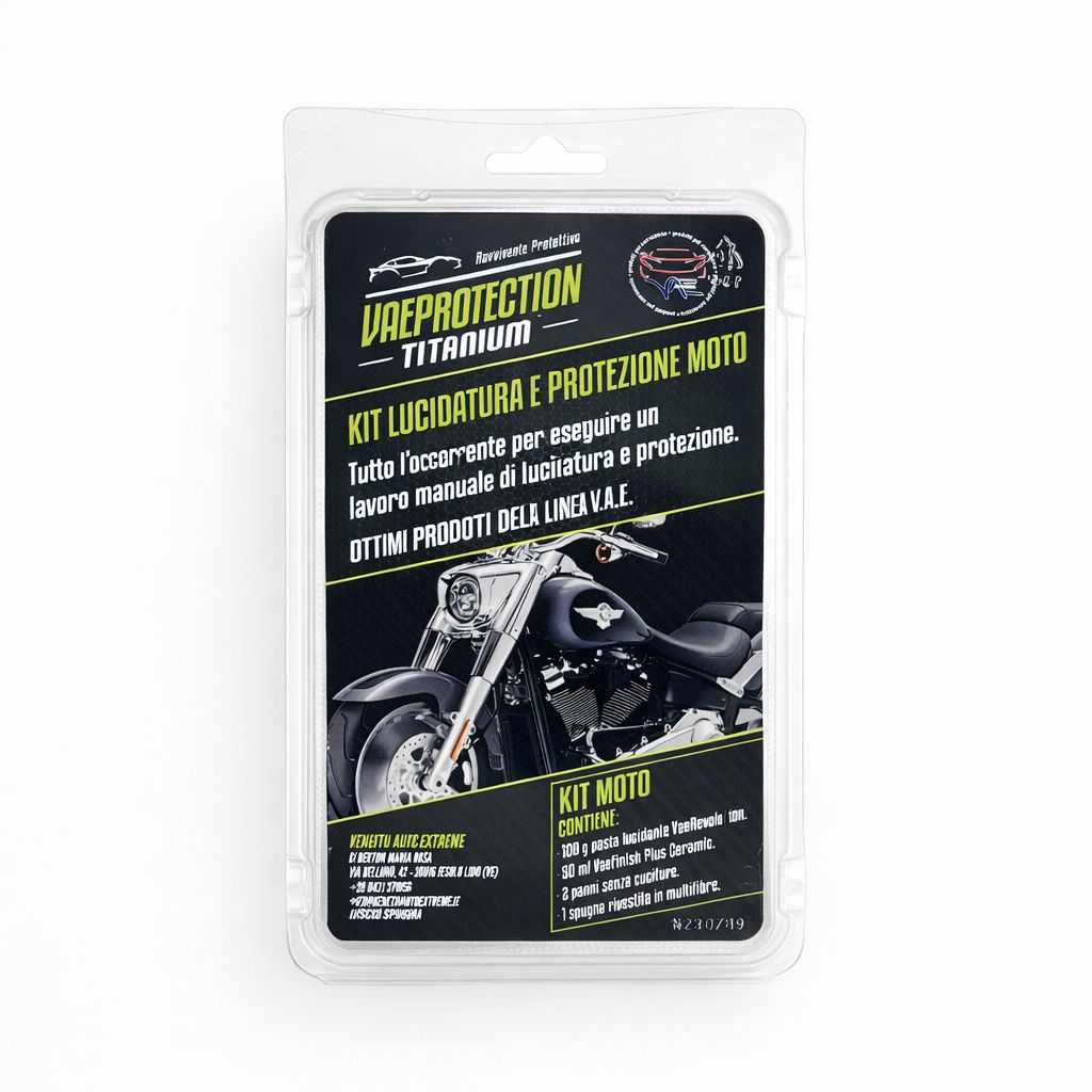 Kit lucidatura manuale e protezione moto