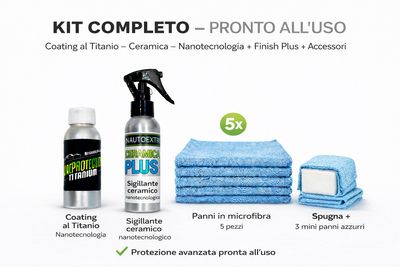 VaeProtection Plus Kit Protezione Auto Titanio & Ceramica Nano tecnologica. Spedizione gratuita. Consegna rapida 2/4 giorni lavorativi.