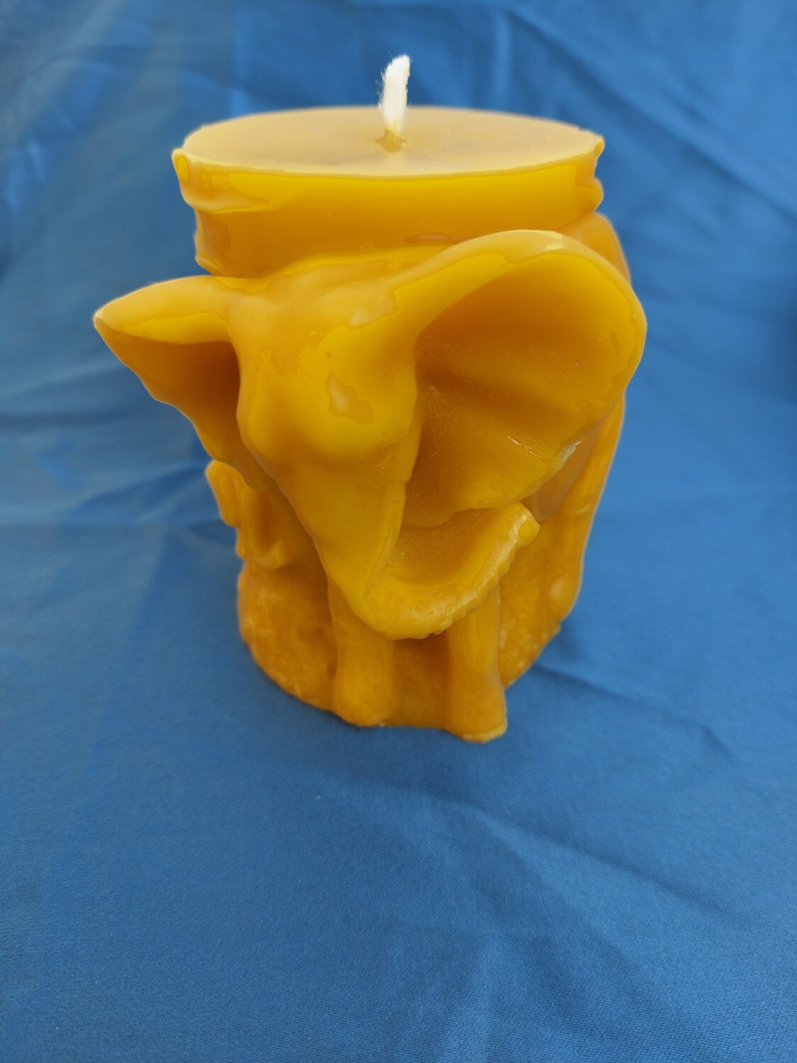 Elephant pillar candle