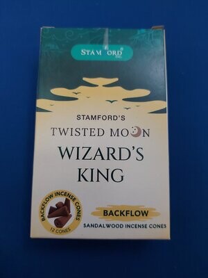 Twisted Moon Wizard King Backflow cones - Sandalwood