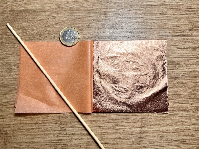 Blattkupfer lose, 80 x 80mm, 25 Blatt