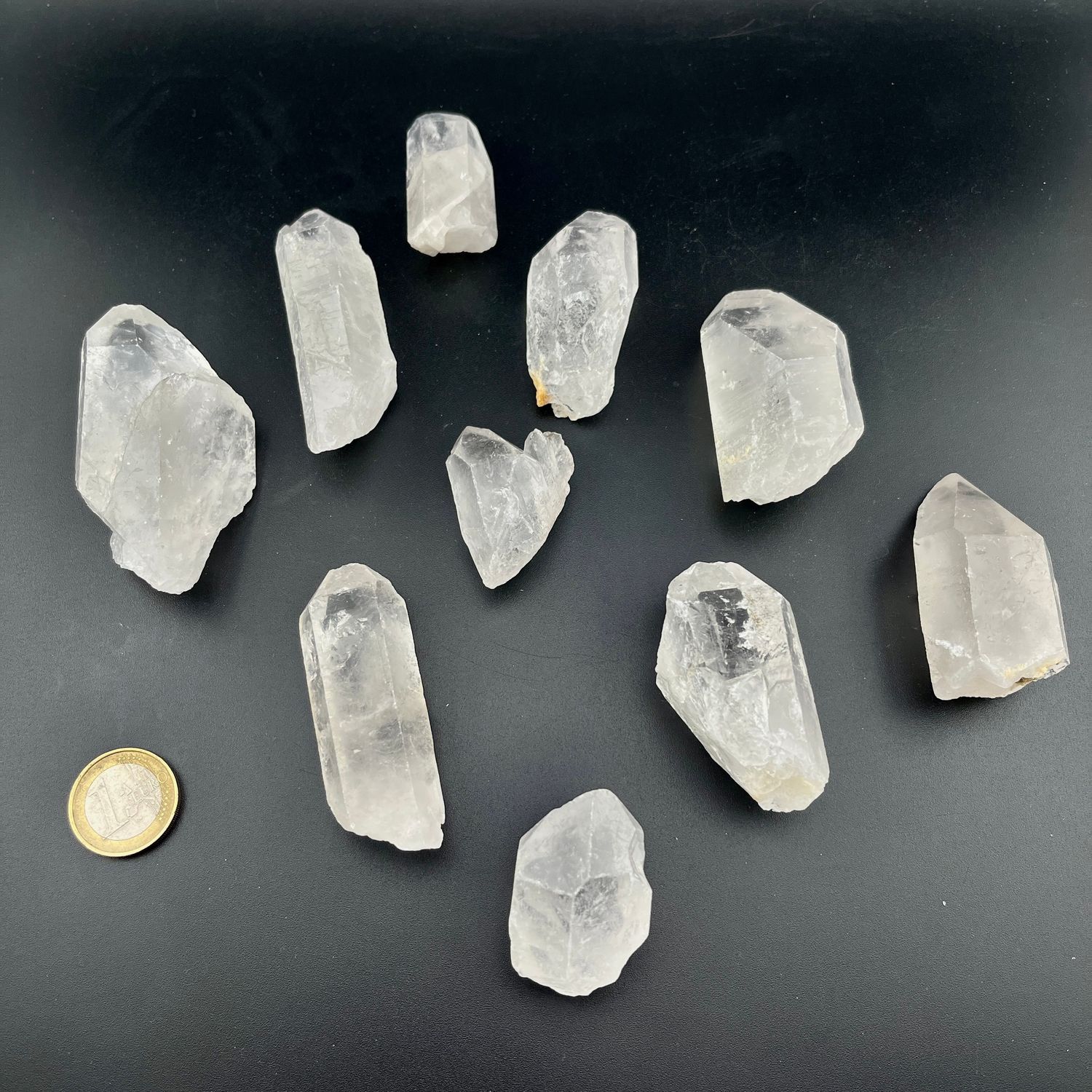 Bergkristall Spitzen Natur, Mittlere Größe, 0,5kg, "Ready To Use"