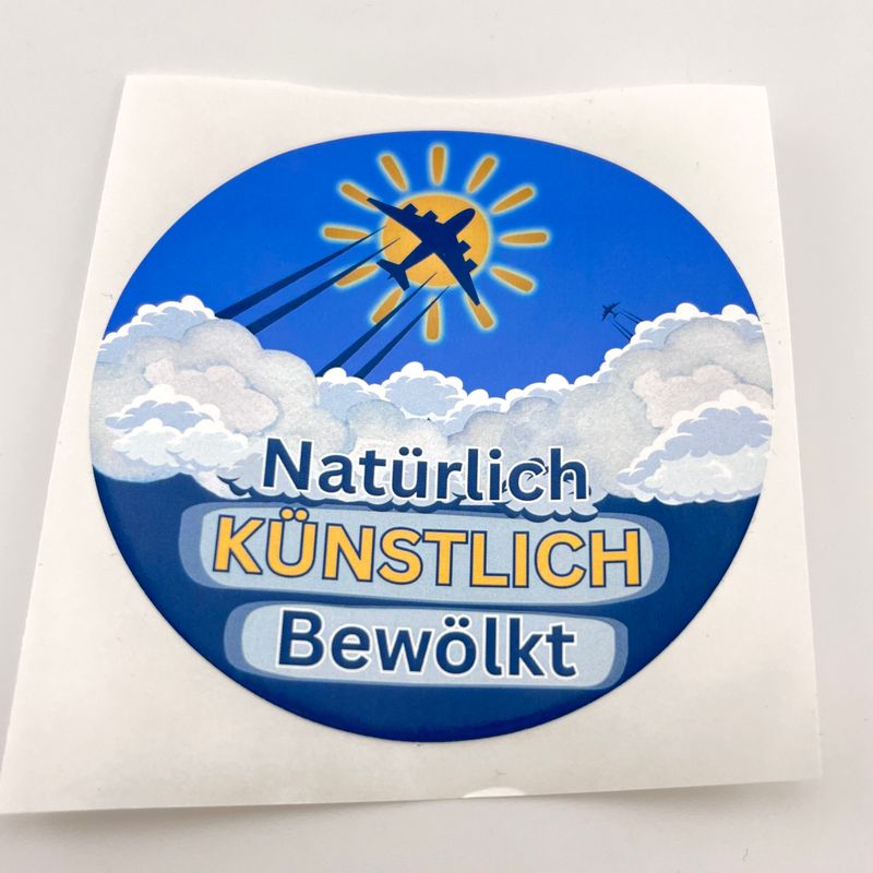 Sticker "Natürlich Künstlich Bewölkt" - 10 Stück