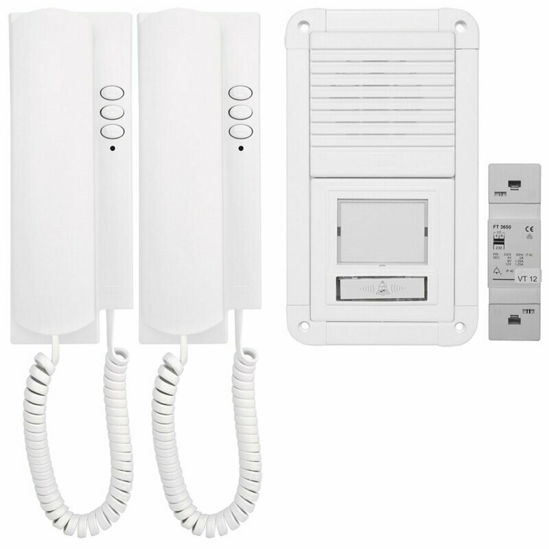 Türsprechanlage UP 2 Familien WE Teilnehmer 2-Draht-Bustechnik CTC SET 902 Türsprechanlage UP 2 Familien WE Teilnehmer 2-Draht-Bustechnik CTC SET 902