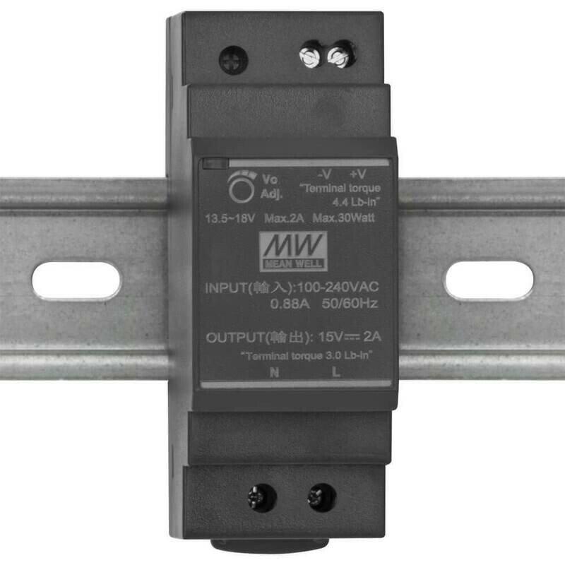 Elektronisches Hutschienennetzteil für VISTUS und VISTADOOR Türsprechanlagen MeanWell Elektronisches Hutschienennetzteil für VISTUS und VISTADOOR Türsprechanlagen MeanWell
