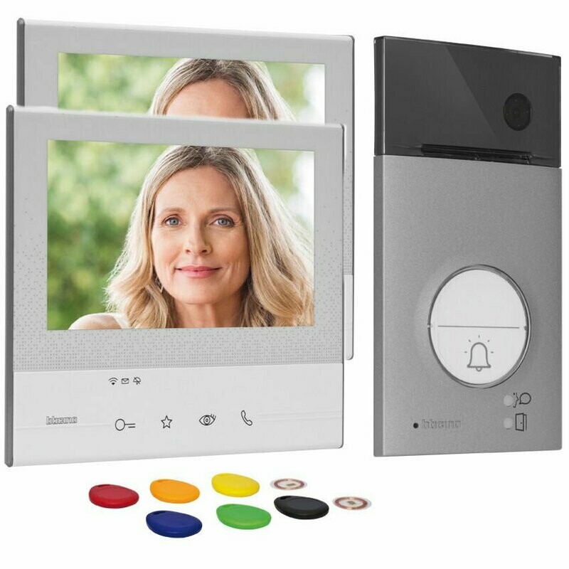 Video Türsprechanlage FLEX ONE VIDEO LINEA 3000 2-Draht 1 oder 2 Familien 7 Video Türsprechanlage FLEX ONE VIDEO LINEA 3000 2-Draht 1 oder 2 Familien 7" BTICINO 363911