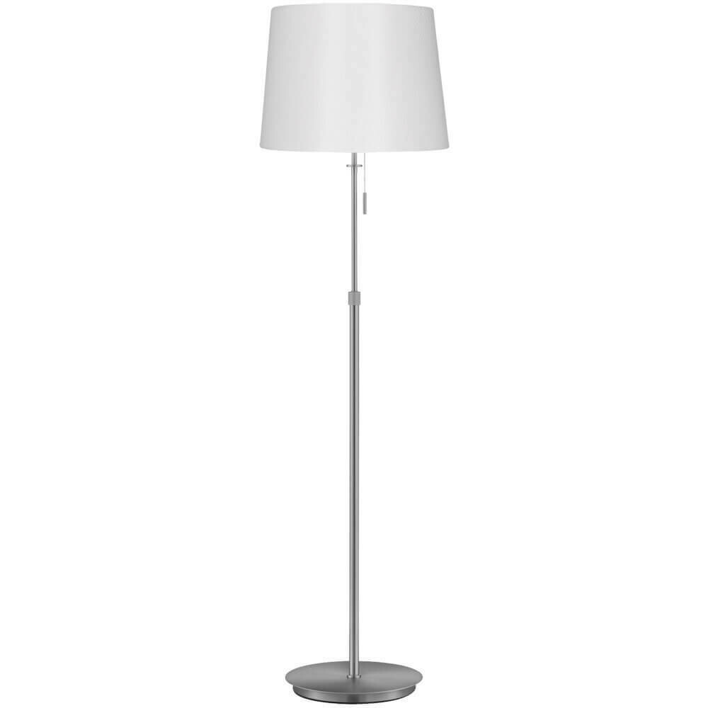 Standleuchte Stehlampe LYON Stoffschirm weiss 3xE27 max.60W Höhe 138-180cm TRIO