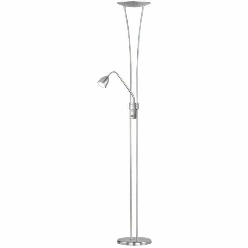 LED Standleuchte Stehlampe Fluter dimmbar mit Lesearm 2-flammig  TRIO