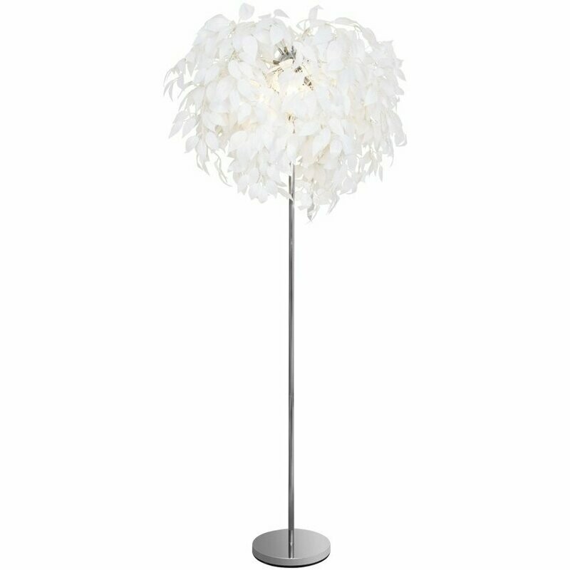 Standleuchte Stehlampe LEAVY Blätter weiss E14 max. 28W Reality Standleuchte Stehlampe LEAVY Blätter weiss E14 max. 28W Reality