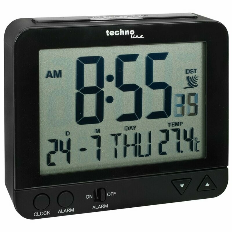 Wecker mit Funkuhrwerk schwarz TechnoTrade Collection Wecker mit Funkuhrwerk schwarz TechnoTrade Collection