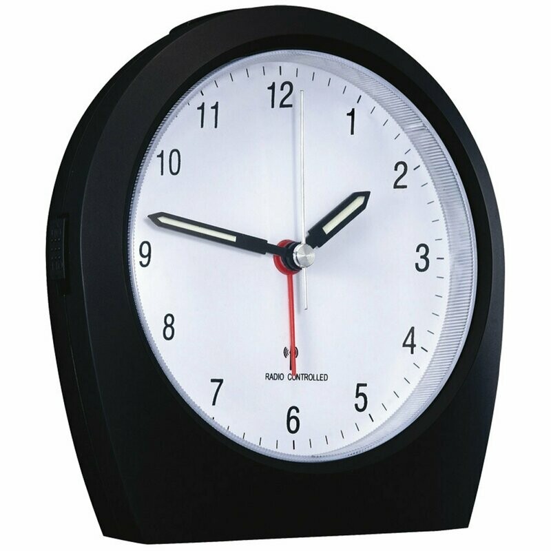 Wecker mit Funkuhrwerk schwarz TechnoTrade Wecker mit Funkuhrwerk schwarz TechnoTrade