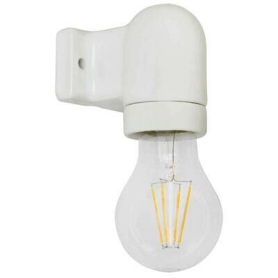 Wandleuchte Wandlampe Vintage Porzellan weiss Winkelfassung E27 max.75W THPG Wandleuchte Wandlampe Vintage Porzellan weiss Winkelfassung E27 max.75W THPG