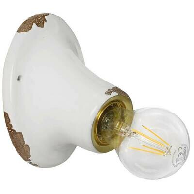 Wandleuchte Wandlampe Vintage Keramik weiss Messing E27 max.77W FERROLUCE Retro Wandleuchte Wandlampe Vintage Keramik weiss Messing E27 max.77W FERROLUCE Retro