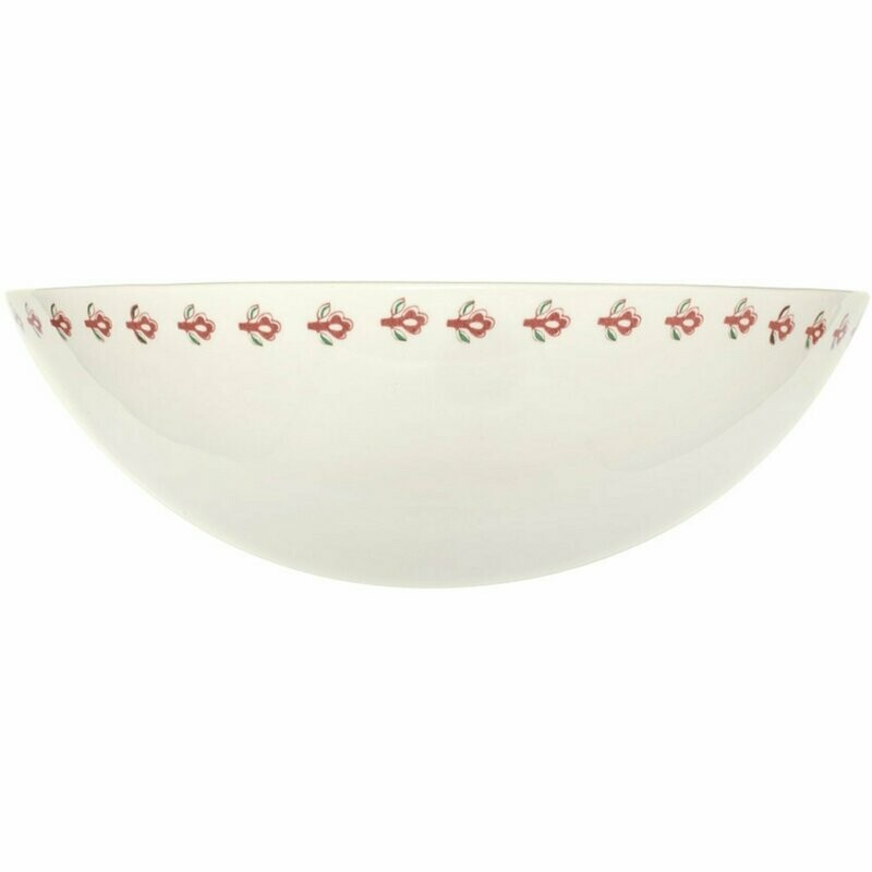 Wandleuchte 1 flammig Keramik weiss mit rosa Blumenmuster CERAMICHE BORSO Wandleuchte 1 flammig Keramik weiss mit rosa Blumenmuster CERAMICHE BORSO