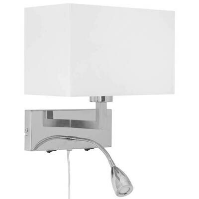 Wandleuchte Wandlampe SAVOY Metall chromfarben mit LED Leseleuchte MARK SLÖJD Wandleuchte Wandlampe SAVOY Metall chromfarben mit LED Leseleuchte MARK SLÖJD
