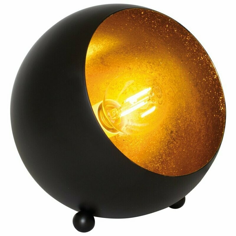 Tischleuchte Tischlampe BILLY einflammig E14 max. 28W schwarz gold REALITY Tischleuchte Tischlampe BILLY einflammig E14 max. 28W schwarz gold REALITY