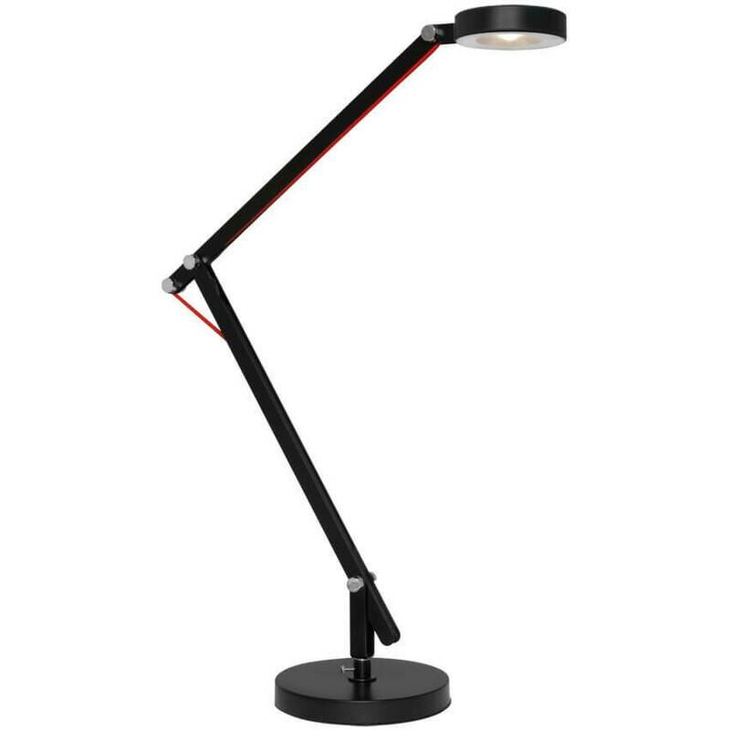 LED Schreibtischlampe Schreibtischleuchte AMSTERDAM schwarz LEDs 5W TRIO