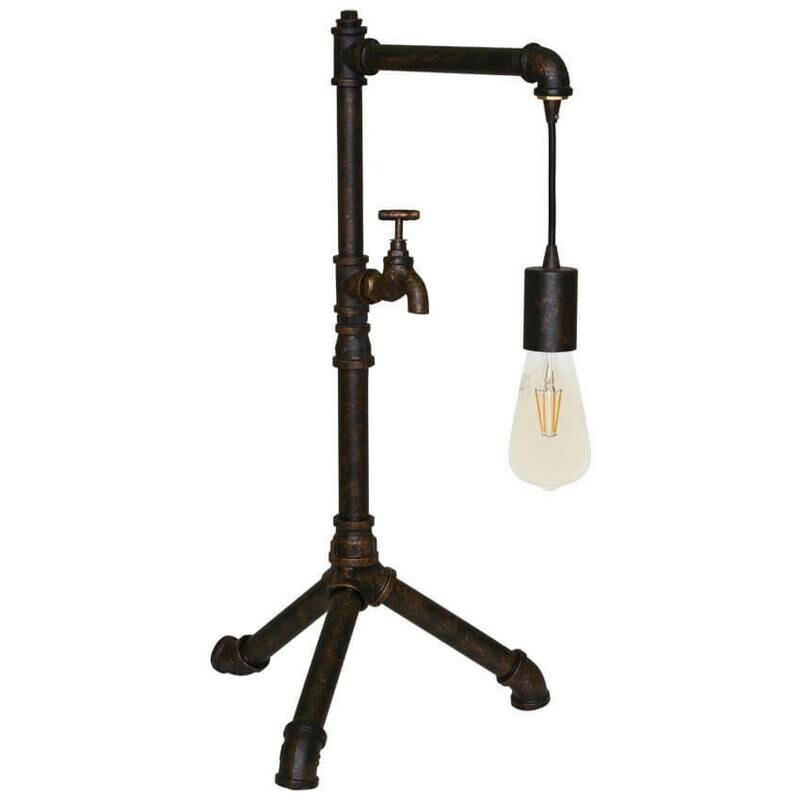 Tischleuchte Tischlampe AMARCORD Vintage Wasserkran max. 60W H 60cm LUTEC Tischleuchte Tischlampe AMARCORD Vintage Wasserkran max. 60W H 60cm LUTEC