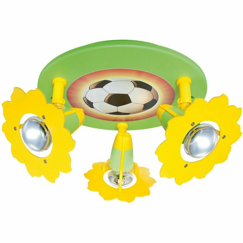 Deckenleuchte Deckenlampe Kinderzimmer Fussball 3x E14 max. 40W ELOBRA Deckenleuchte Deckenlampe Kinderzimmer Fussball 3x E14 max. 40W ELOBRA