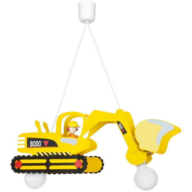 Deckenleuchte Deckenlampe Kinderzimmer Bagger 2x Fassung E27 max. 60W ELOBRA Deckenleuchte Deckenlampe Kinderzimmer Bagger 2x Fassung E27 max. 60W ELOBRA