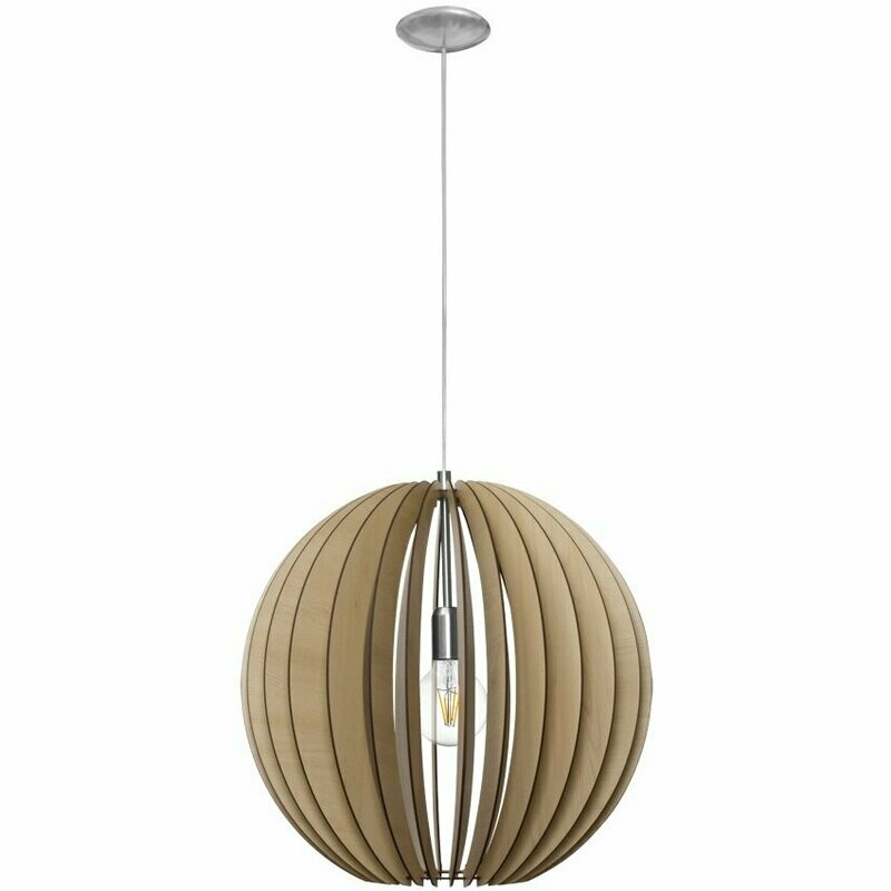 Pendelleuchte Hängelampe Holz braun Fassung E27 max.60W EGLO Pendelleuchte Hängelampe Holz braun Fassung E27 max.60W EGLO