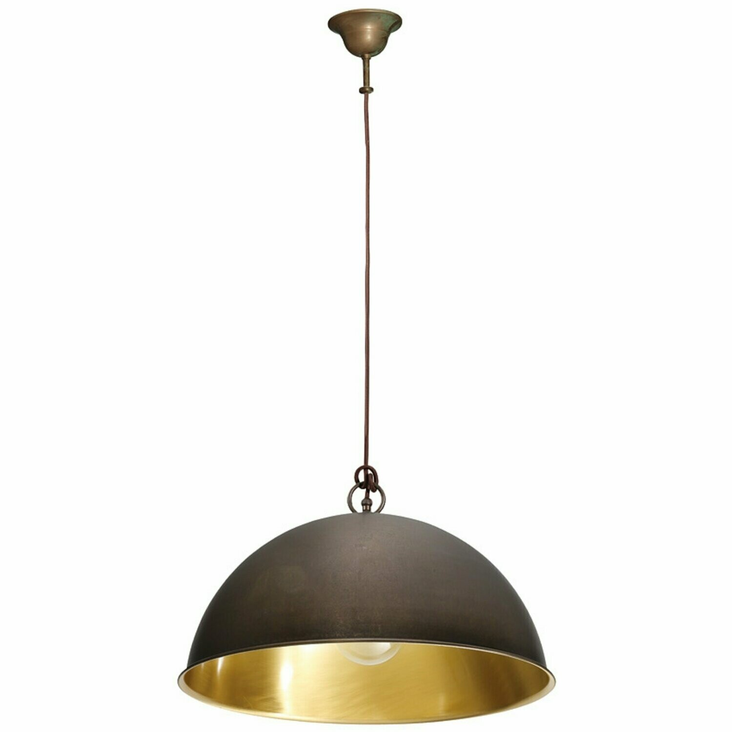 Pendelleuchte Hängeleuchte Altmessing gebürstet Messing  MORETTI LUCE 3204.BA.VS