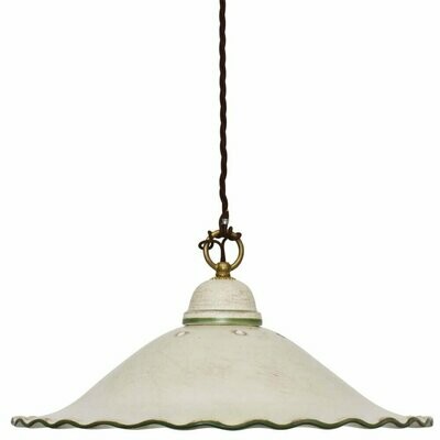 Pendelleuchte Hängeleuchte Keramik beige Muster Wildenten CERAMICHE BORSO Pendelleuchte Hängeleuchte Keramik beige Muster Wildenten CERAMICHE BORSO