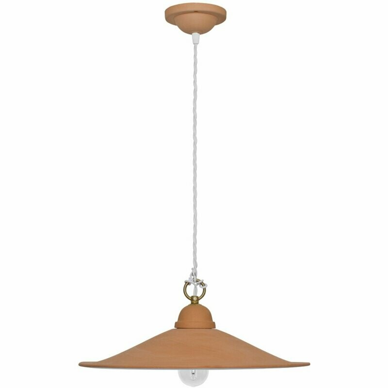 Pendelleuchte Hängeleuchte Keramik Terra Cotta Innen weiss  CERAMICHE BORSO
