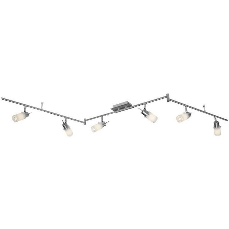 LED Deckenleuchte Schiene Spot MAX nickelfarben 6 x LEDs 24W LeuchtenDirekt LED Deckenleuchte Schiene Spot MAX nickelfarben 6 x LEDs 24W LeuchtenDirekt
