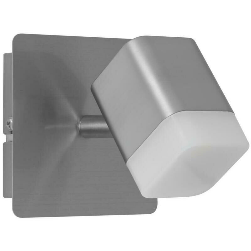 LED Wandleuchte Deckenleuchte Spot ROUBAIX nickelfarben 1 x LEDs 4W 400lm REALITY LED Wandleuchte Deckenleuchte Spot ROUBAIX nickelfarben 1 x LEDs 4W 400lm REALITY