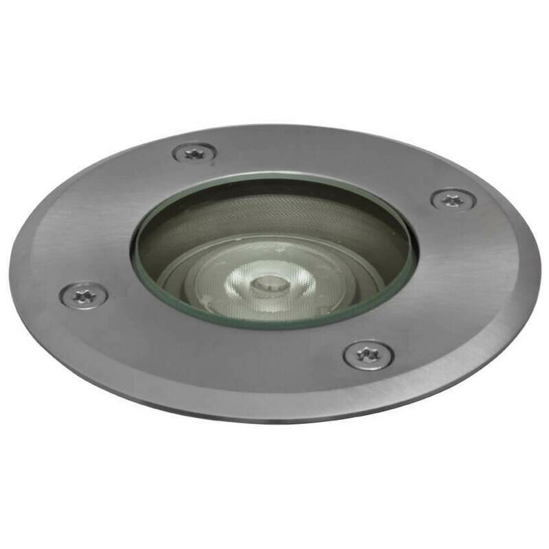 Erdeinbaustrahler befahrbar IP68 Edelstahl rund max. 35W TS ELECTRONIC Erdeinbaustrahler befahrbar IP68 Edelstahl rund max. 35W TS ELECTRONIC