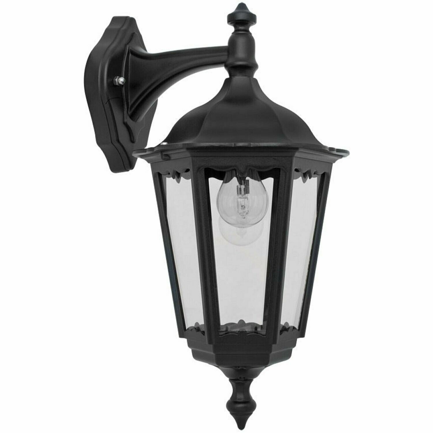 Aussenleuchte Wandleuchte Aussenlampe FIRENZE hängend schwarz 1x E27 max. 75W  LANDA