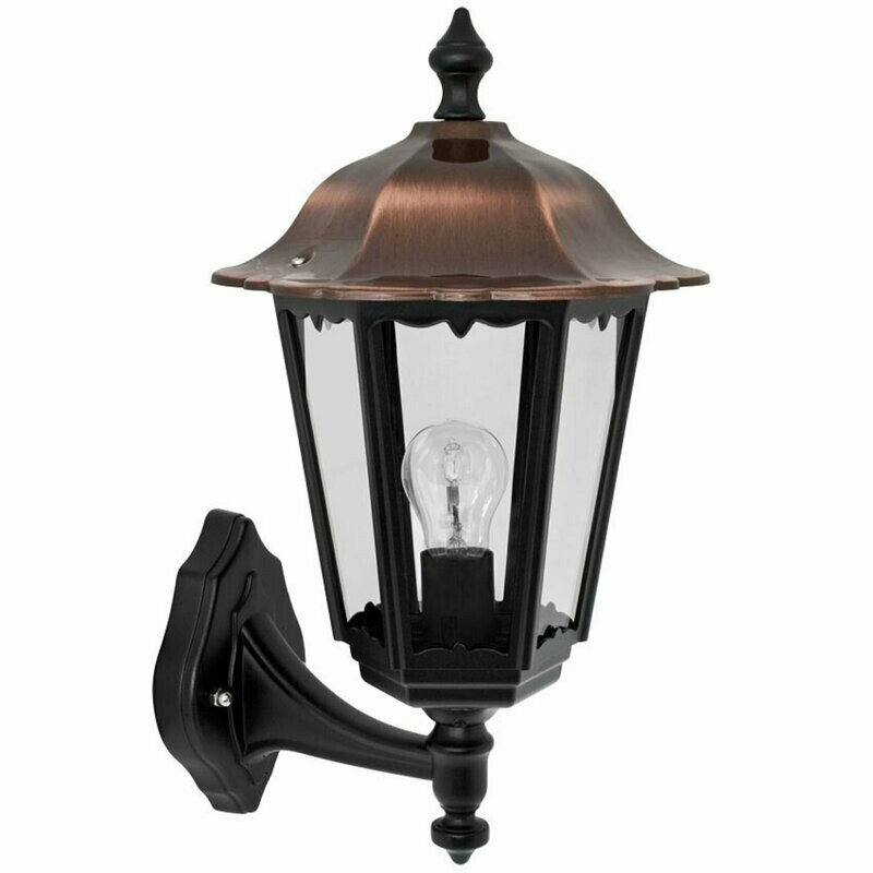 Aussenleuchte Ausenwandleuchte Aussenlampe IP43 1x E27 max.75W Höhe 45 cm  LANDA