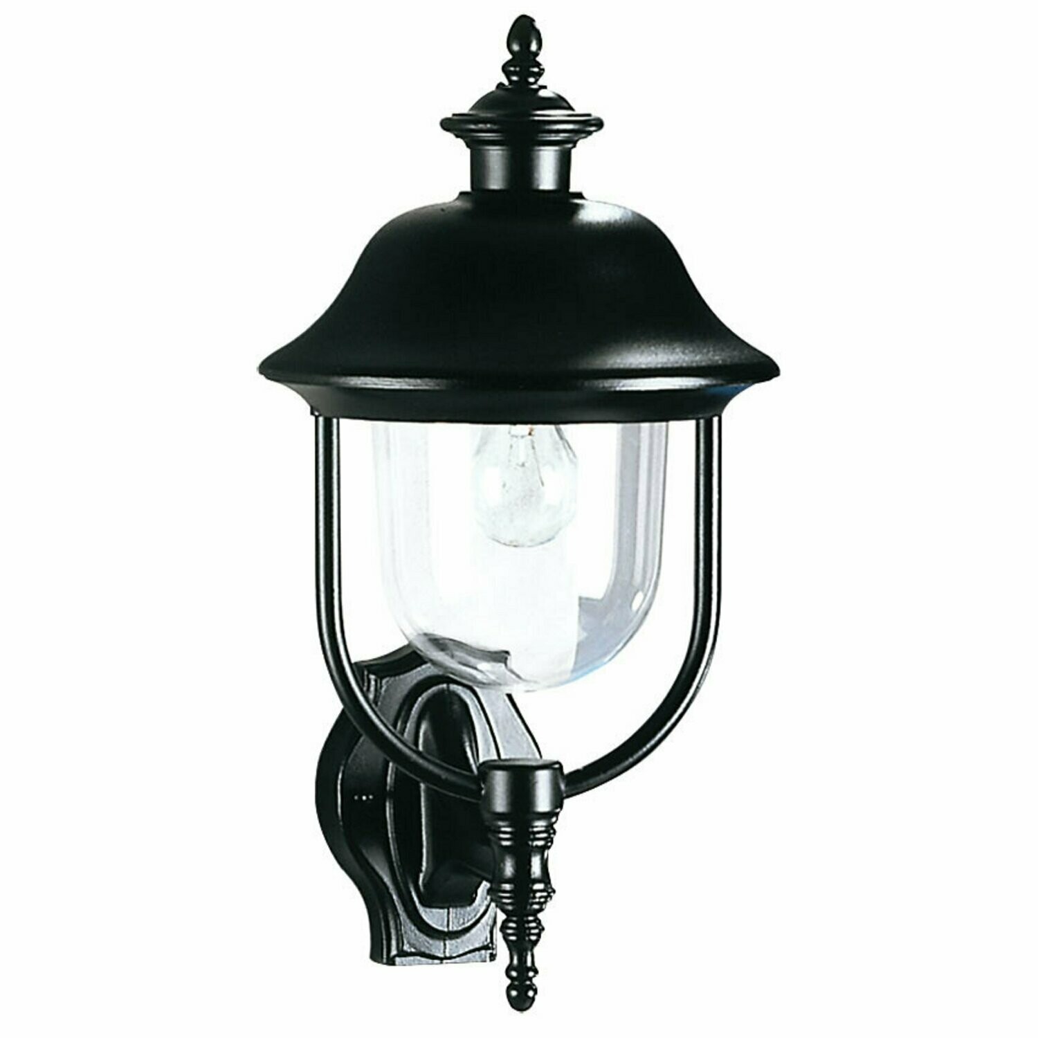 Aussenleuchte Wandleuchte Aussenlampe schwarz 1x E27 max. 100W  LANDA