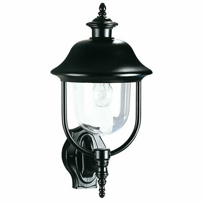 Aussenleuchte Wandleuchte Aussenlampe schwarz 1x E27 max. 100W LANDA Aussenleuchte Wandleuchte Aussenlampe schwarz 1x E27 max. 100W LANDA