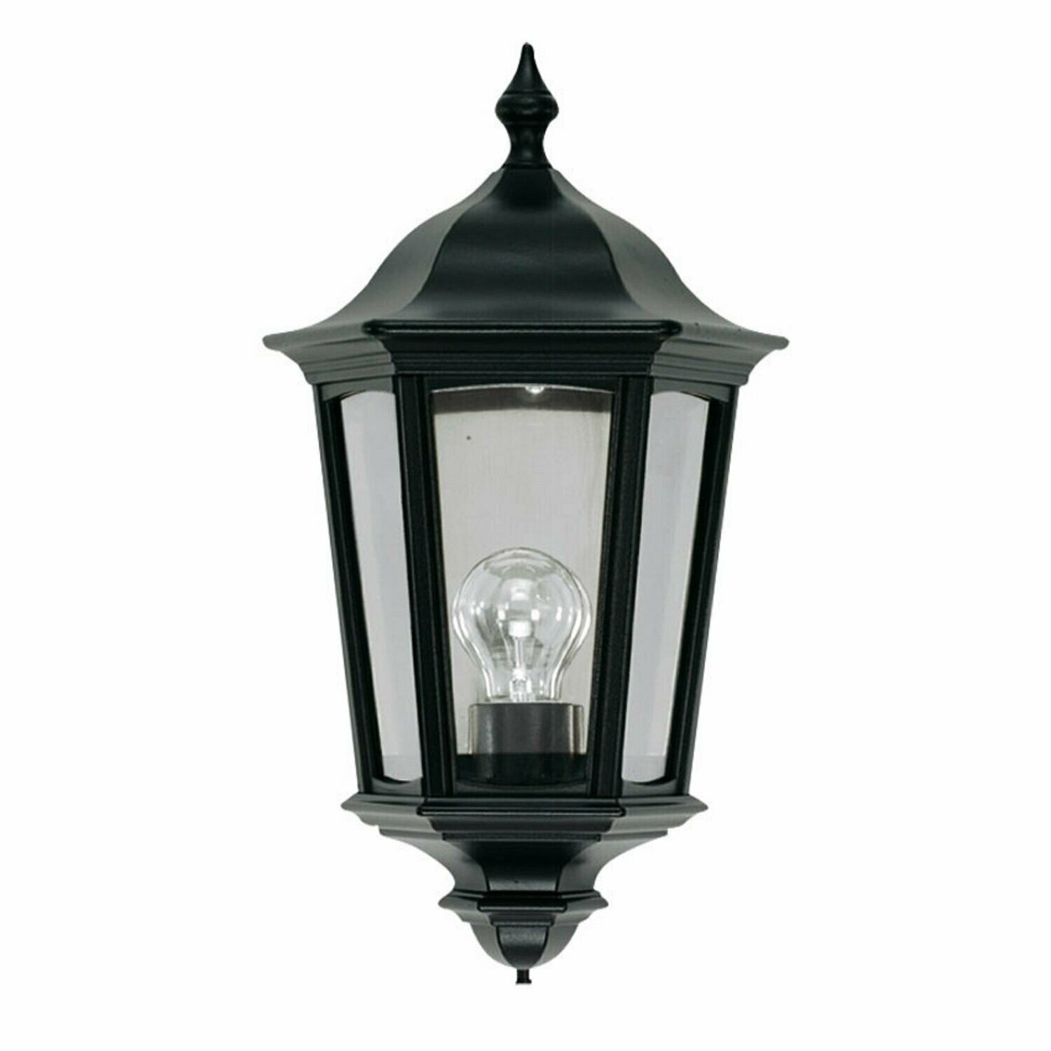 Aussenleuchte Wandleuchte Wandlampe RIO schwarz 1x E27 max. 75W IP43  LANDA