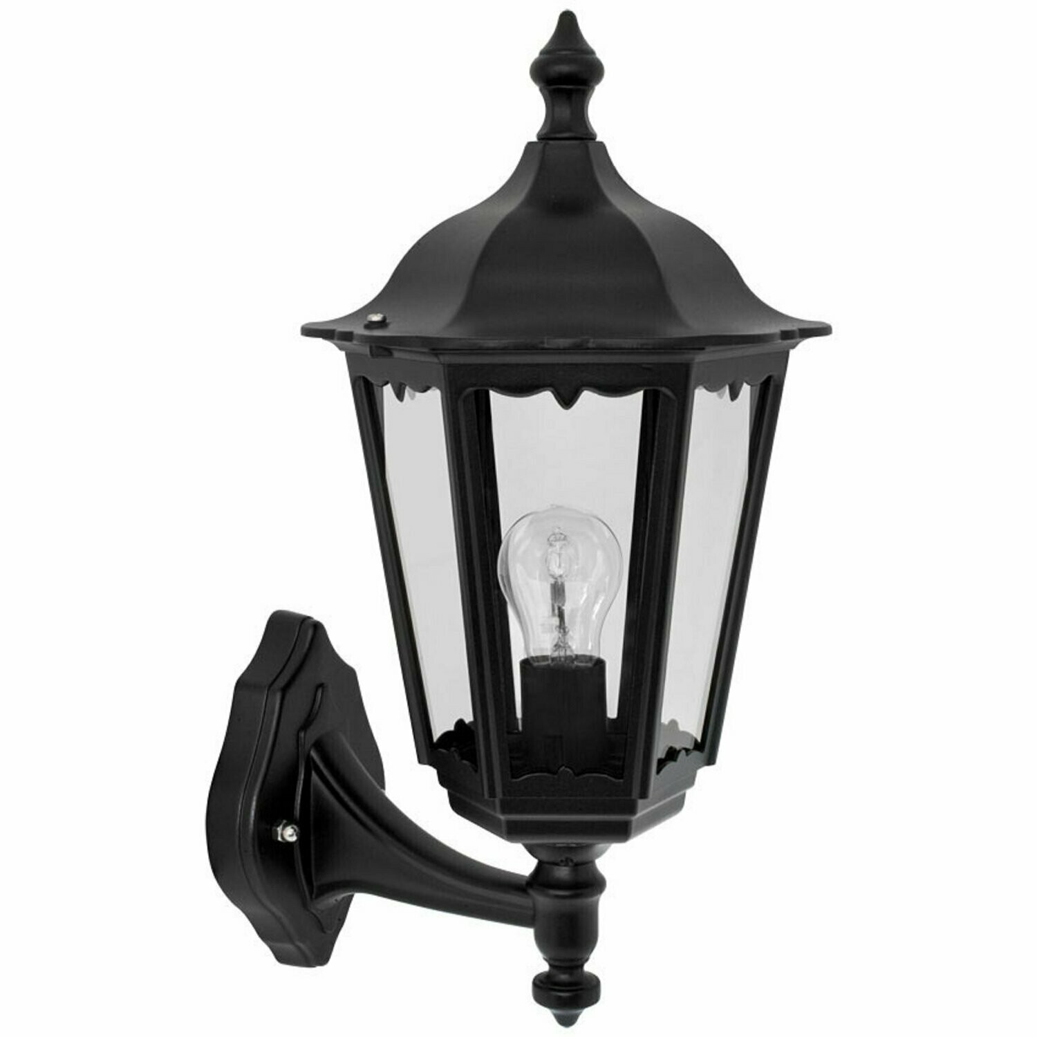 Aussenleuchte Wandleuchte stehend schwarz 1x E27 max. 75W IP43 LANDA